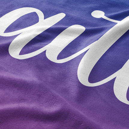 Personalized Rainbow Beach Towel: Custom Name, Soft Cotton Blend