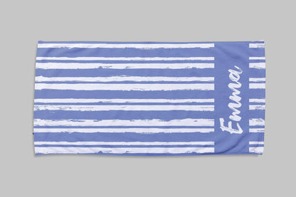 Personalized Script Line Beach Towel: Custom Name Pool Towel