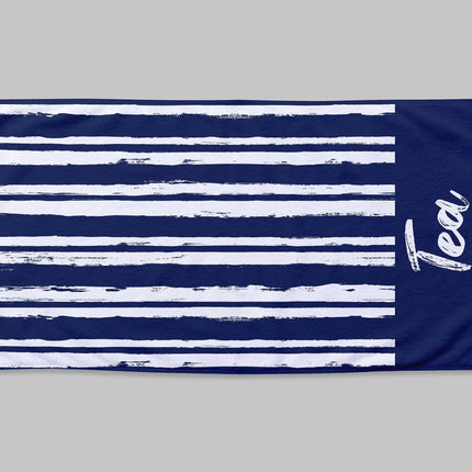 Personalized Script Line Beach Towel: Custom Name Pool Towel