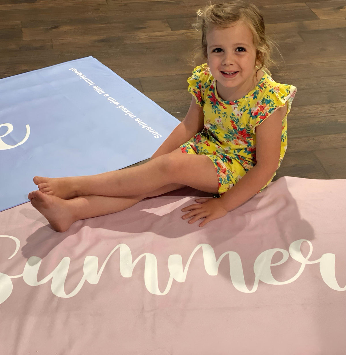 Personalized Script Name Beach Towel: Custom Vacation Gift