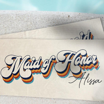 Personalized Mr. or Mrs. Beach Towel: Honeymoon Gift