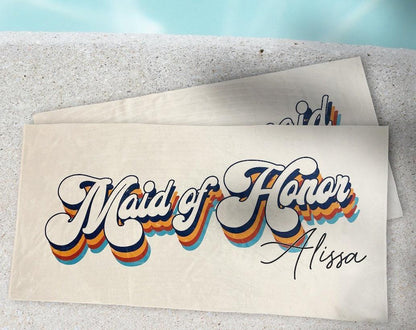 Personalized Mr. or Mrs. Beach Towel: Honeymoon Gift