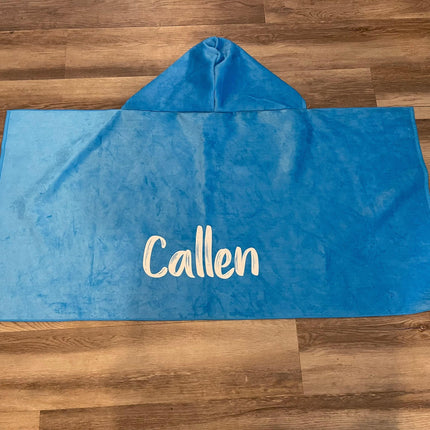 Personalized Kids Hooded Beach Towel: Soft Cotton Lining