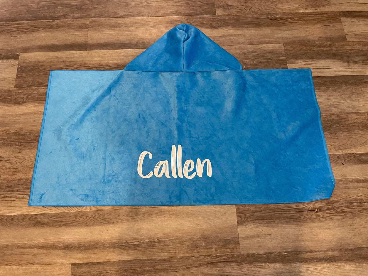 Personalized Kids Hooded Beach Towel: Soft Cotton Lining
