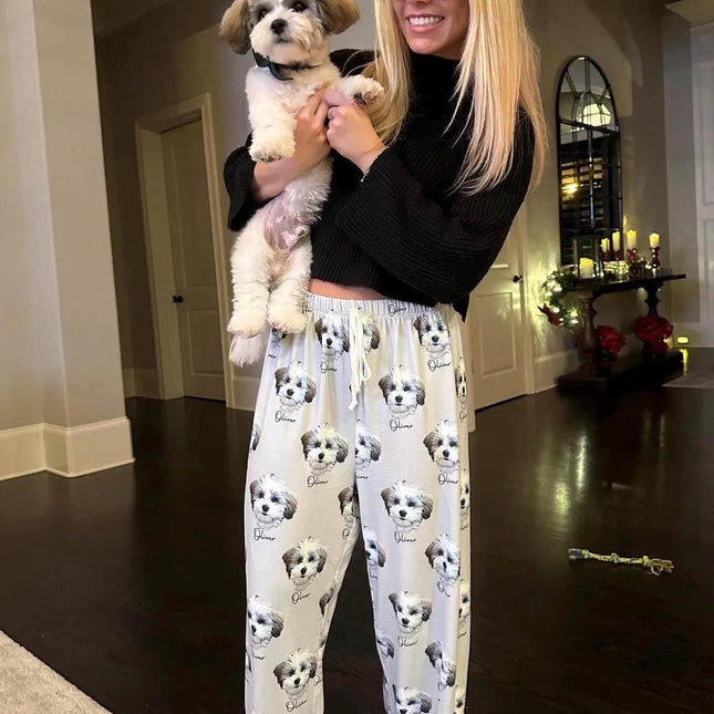 Custom Pet Portrait Pajama: Personalized Photo Gift for Pet Lovers