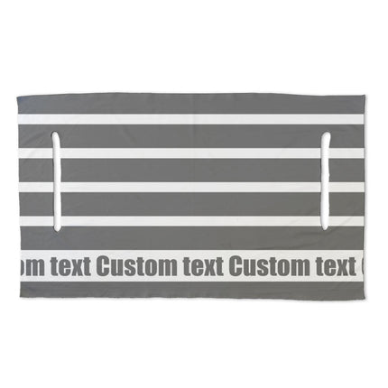Striped Golf Cart Seat Cover, Cloth, Custom Design