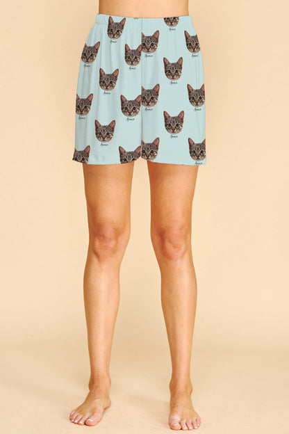 Personalized Pet Photo Pajama, Custom Dog & Cat Portrait PJs, Family Matching Loungewear