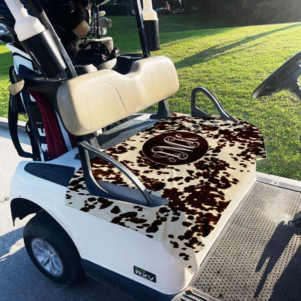 Custom Photo Golf Cart Seat Cover: Monogrammed Cloth, Handmade in USA