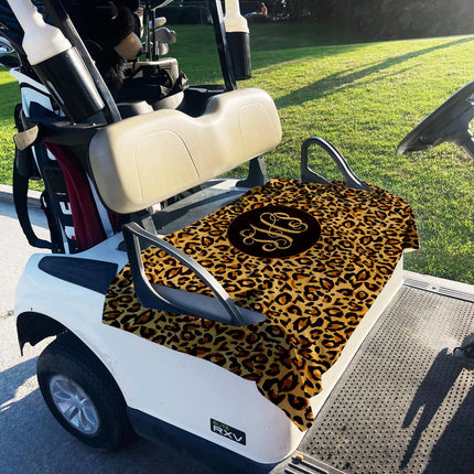 Custom Photo Golf Cart Seat Cover: Monogrammed Cloth, Handmade in USA