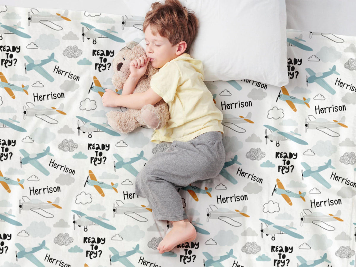 New hand-drawn childish animal pattern with forest animals blanket