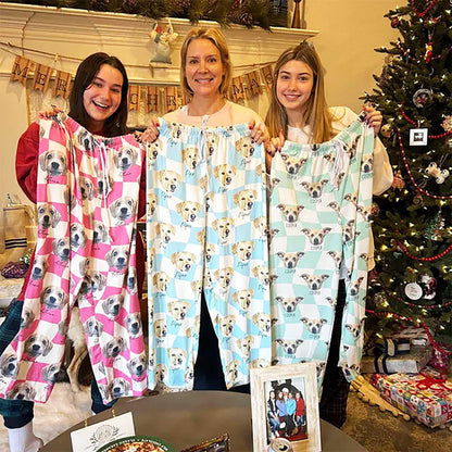 Custom Pet Photo Pajama Pants: Personalized Dog/Cat Gift