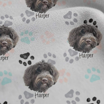 Custom Paw Deaign Pet Portrait Pajama Pants: Personalized Dog or Cat Photo
