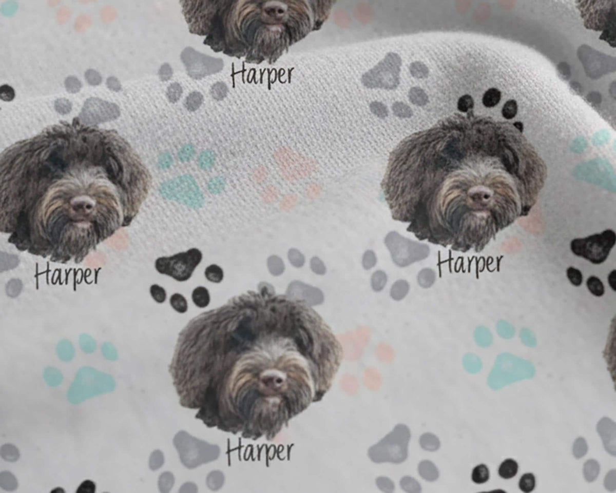 Custom Paw Deaign Pet Portrait Pajama Pants: Personalized Dog or Cat Photo