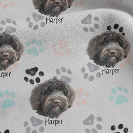 Custom Paw Deaign Pet Portrait Pajama Pants: Personalized Dog or Cat Photo