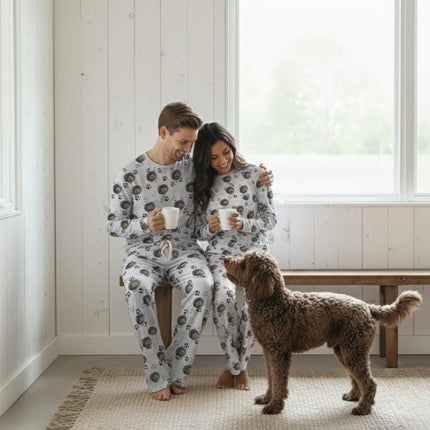 Custom Paw Deaign Pet Portrait Pajama Pants: Personalized Dog or Cat Photo