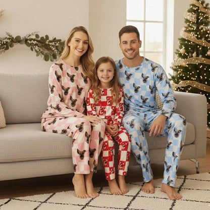 Personalized Pet Photo Pajama, Custom Dog & Cat Portrait PJs, Family Matching Loungewear