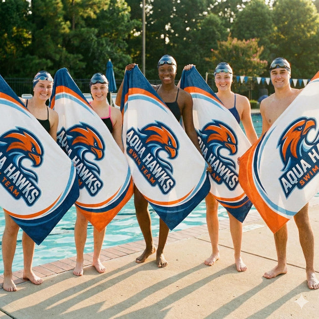 Personalized Sports Team Rally Towel - Custom Gym & Promotional Gift Towel with Logo Design