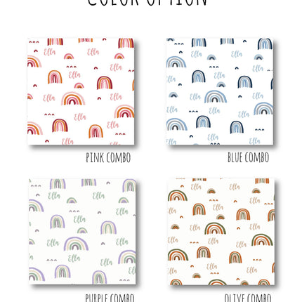 Rainbow Name Personalized Minky Blanket: Plush Fleece Gift