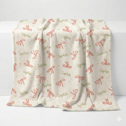 Personalized Strawberry Kids Blanket: Plush Minky or Sherpa, Birthday Gift