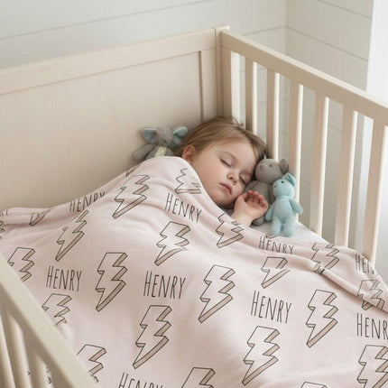 Personalized Kids Minky Blanket: Custom Name, Soft Fleece or Sherpa