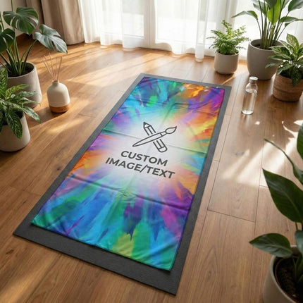 Personalized Glitter Design Large Yoga Mat Towel