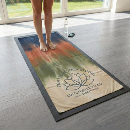 Personalized Glitter Design Large Yoga Mat Towel