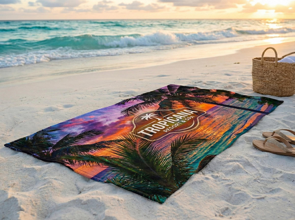 Customized Team Logo Towel: Personalized Cotton Gym Towel