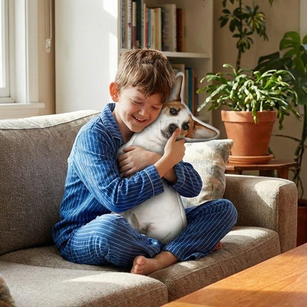 Custom Pet Pillow, Personalized Dog Cat Photo Cushion, Pet Memorial Gift