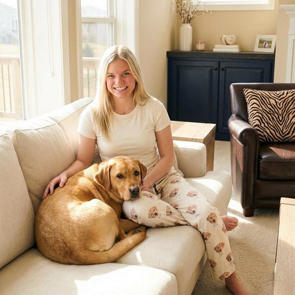Personalized Pet Photo Pajama, Custom Dog & Cat Portrait PJs, Family Matching Loungewear