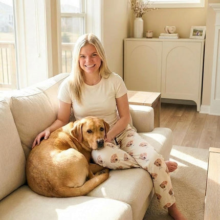 Personalized Pet Photo Pajama, Custom Dog & Cat Portrait PJs, Family Matching Loungewear