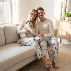 Personalized Pet Photo Pajama, Custom Dog & Cat Portrait PJs, Family Matching Loungewear
