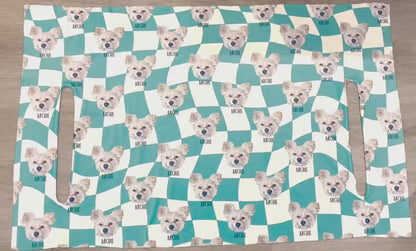 pet personalized gifts Custom Personalized Pet Portrait Monogrammed Premium Cloth Golf Cart Seat Cover