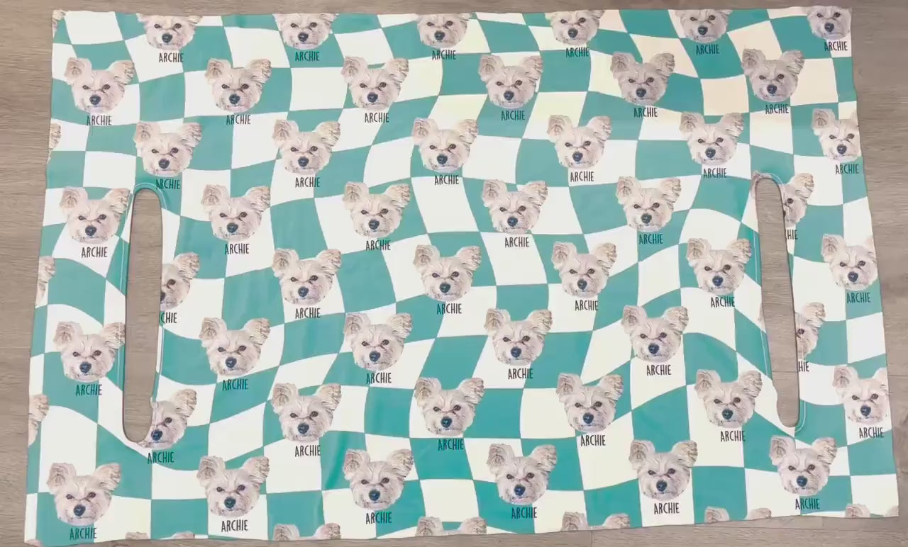 pet personalized gifts Custom Personalized Pet Portrait Monogrammed Premium Cloth Golf Cart Seat Cover