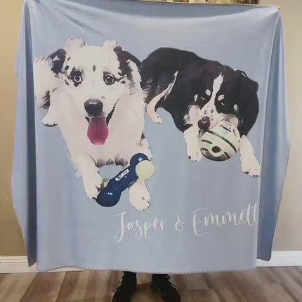 Custom Logo Blanket: Personalized Corporate Gift, Minky or Sherpa