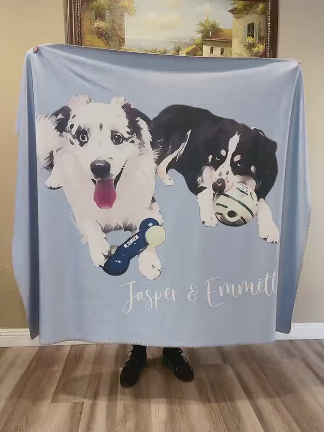 Custom Logo Blanket: Personalized Corporate Gift, Minky or Sherpa