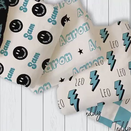 Personalized Kids Blanket: Plush Minky or Sherpa Fleece, Custom Name