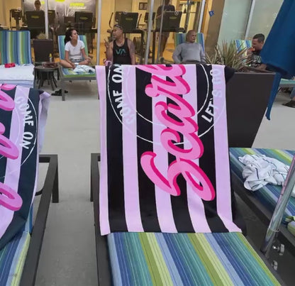 Personalized Beach Towel with Name Custom Design - Adult and Kids Bath Towel, Pool Towel Gift for Anniversaries, Birthdays & Vacations