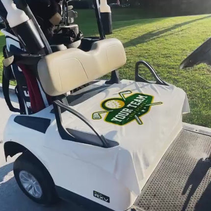 Custom Fabric Golf Cart Seat Cover: Handmade in USA