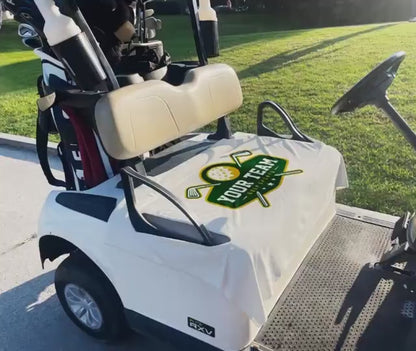 Custom Fabric Golf Cart Seat Cover: Handmade in USA
