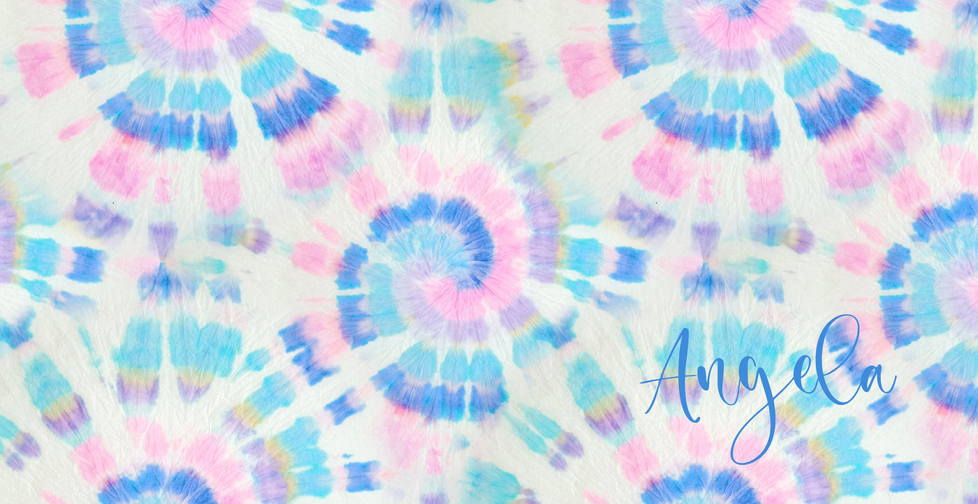 Multi-Color Tie Dye Style Personalize Beach Towel - Personalized Name Bath Towel Custom Pool Towel Beach Towel Name Outside Birthday Gift - CustomCooper
