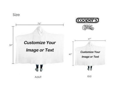 Personalize Sports Team Hoodie blanket, Mommy &  Me size, Sherpa custom Hoodie blanket, Baby Hoodie blanket, birthday gift idea - CustomCooper