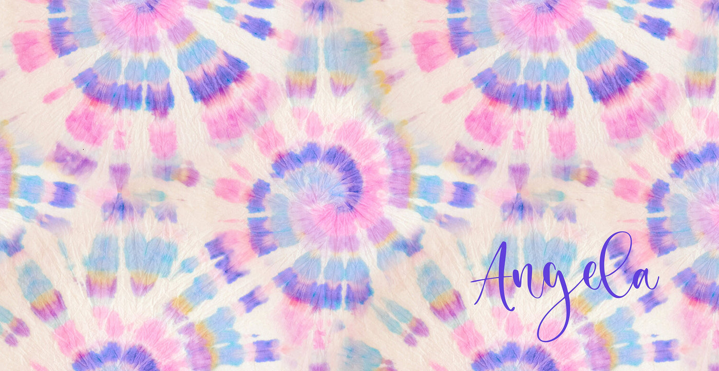 Multi-Color Tie Dye Style Personalize Beach Towel - Personalized Name Bath Towel Custom Pool Towel Beach Towel Name Outside Birthday Gift - CustomCooper