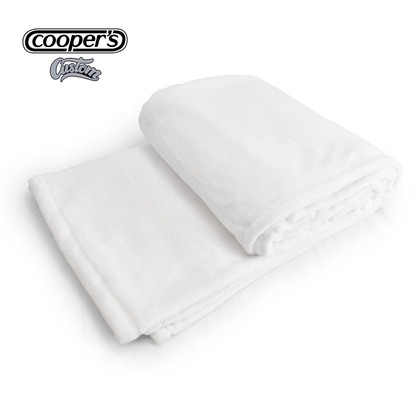Sublimation Blank Blanket Polyester Blanket 100% Polyester Fleece Plush Minky Blanket White Blanket - 3 Size Options
