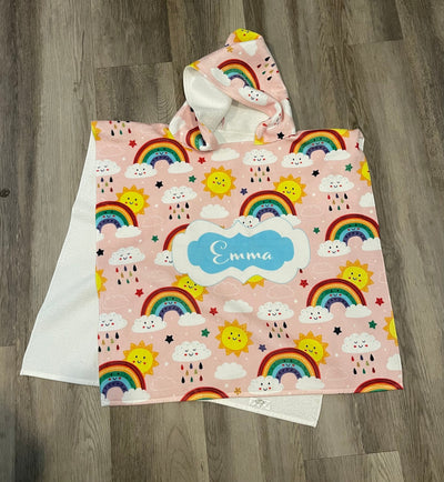 Kid’s Hooded Beach Poncho - CustomCooper