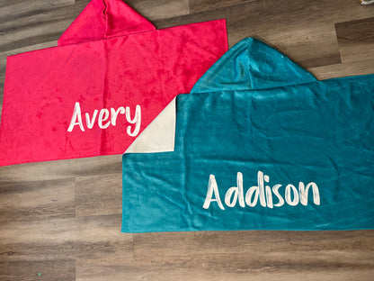 Hooded Towel For Kids, Personalized Hooded Towels for Toddlers, Beach Towel Hoodie, Hooded Beach Towels, Beach Towels for Babies and Toddler