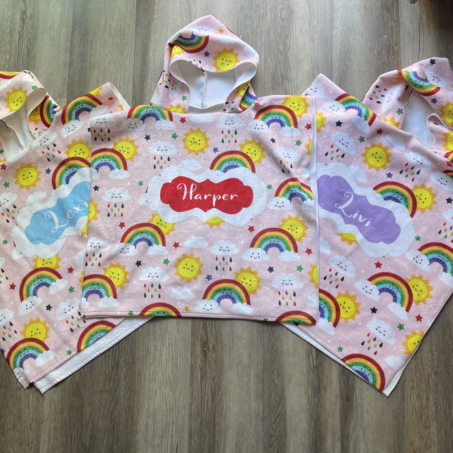 Kid’s Hooded Beach Poncho - CustomCooper