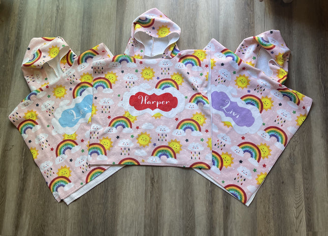 Kid’s Hooded Beach Poncho - CustomCooper