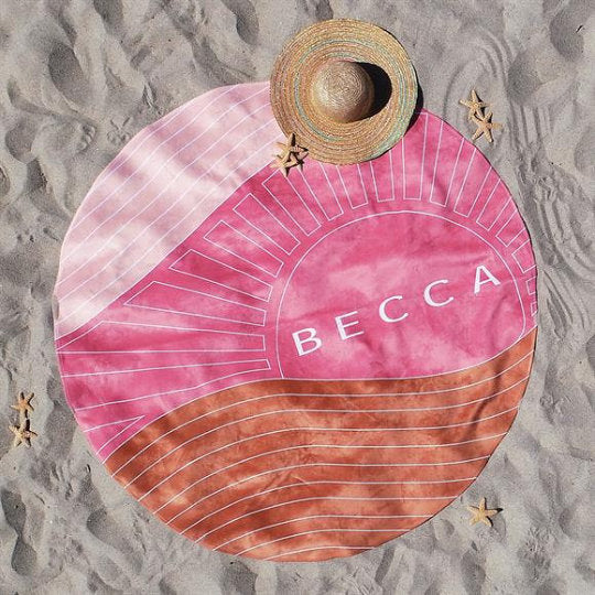 Personalized  Multi-Color Beach Towel, Personalized Beach Towel Personalized Name Bath Towel Custom Pool Towel Birthday Vacation Gift