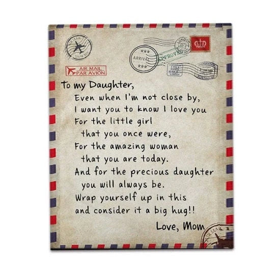Personalized Love Letter Blanket, Handwriting Blankets for Mom, Dad, Father's Day, Grandparent, Wedding, Anniversary - CustomCooper