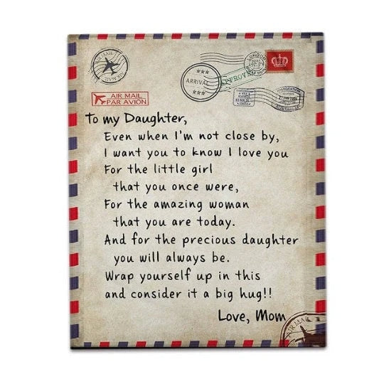 Personalized Love Letter Blanket, Handwriting Blankets for Mom, Dad, Father's Day, Grandparent, Wedding, Anniversary - CustomCooper
